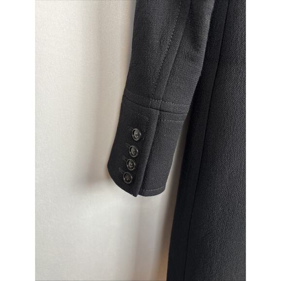 J Crew Classic Lady Day Coat Italian Double Cloth Wool Thinsulate Womens 0 Black - Picture 10 of 12